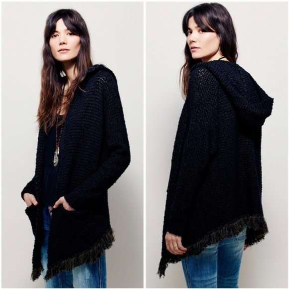 Free People Sweaters - Free People Love Me Tender Hooded Cardigan XSmall